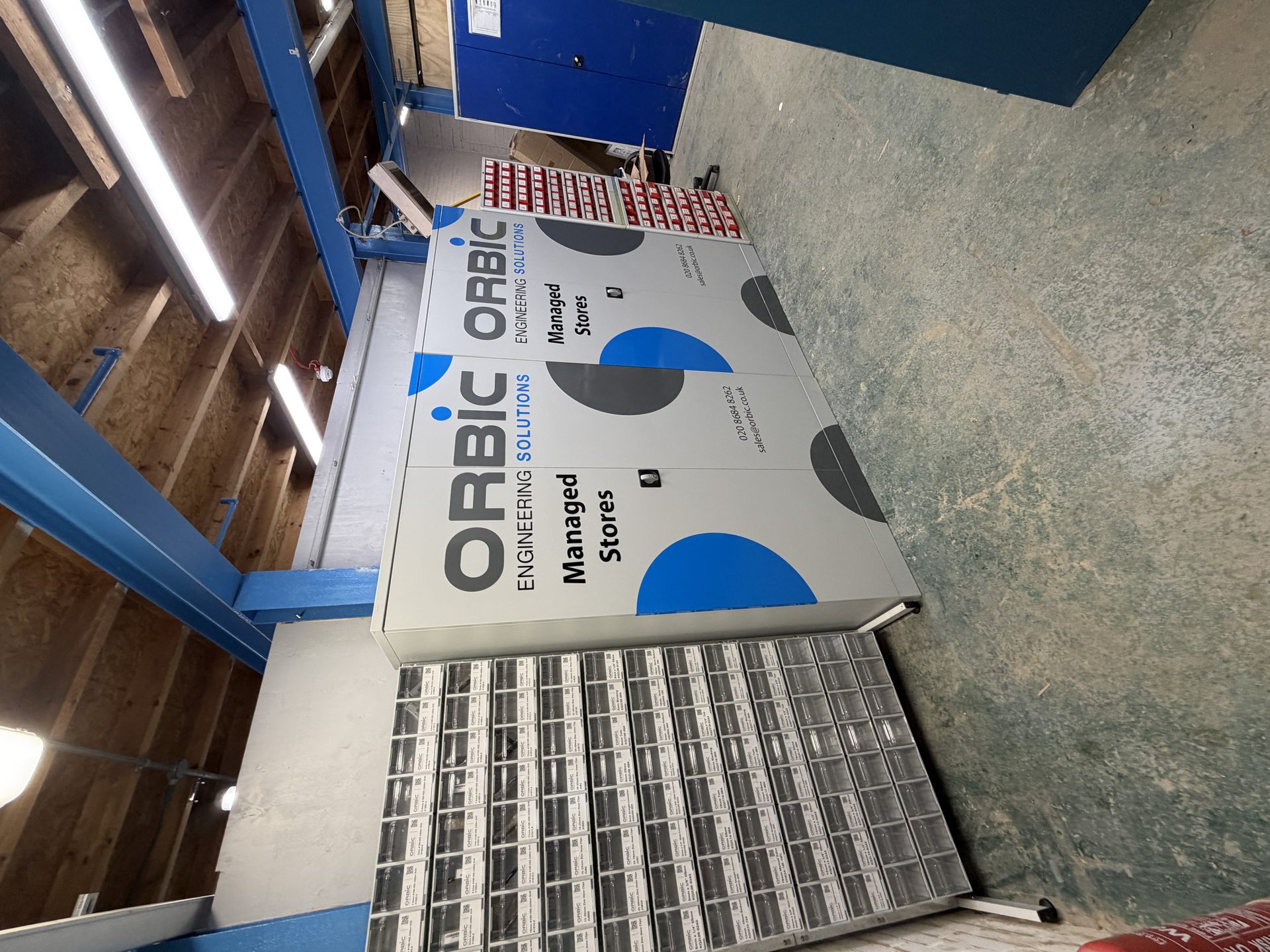 Orbic managed stores cabinets on site